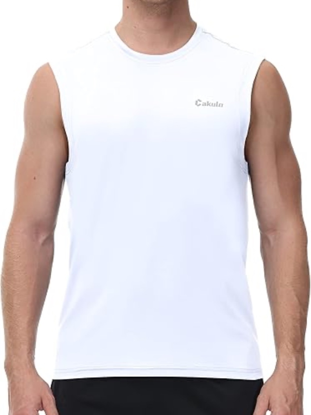 NWT Cakulo Men's Workout Swim Sleeveless Shirts Quick Dry